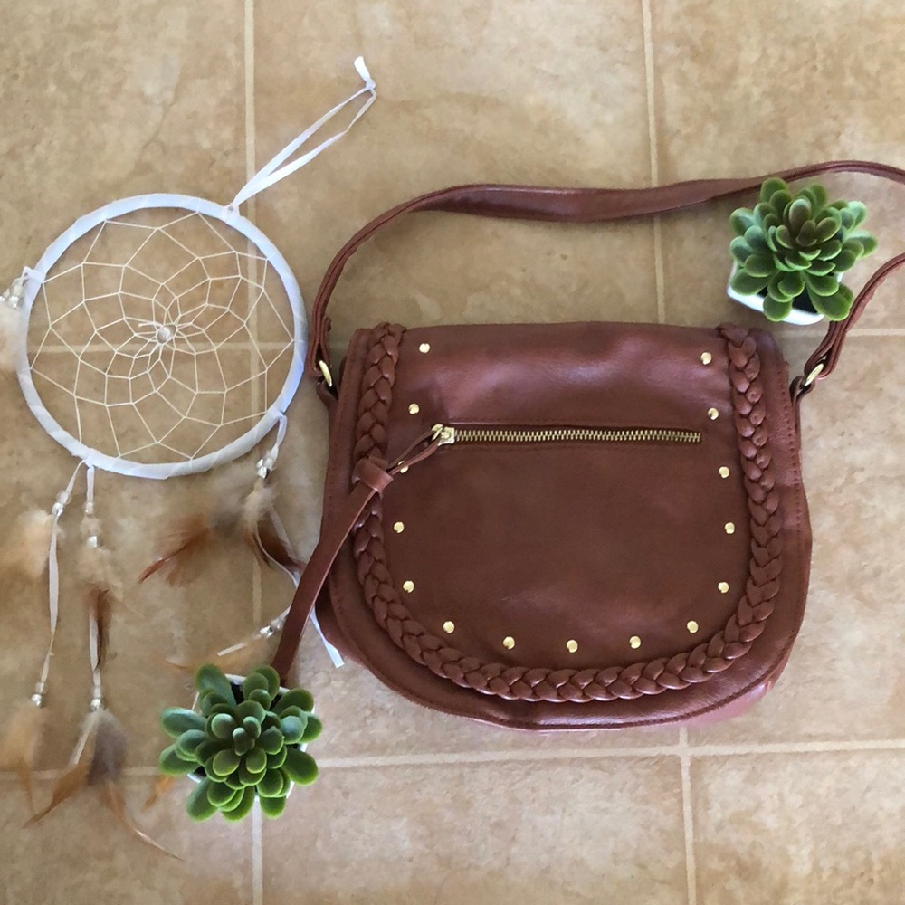 trendy boho chic side crossbody saddle bag 🦋